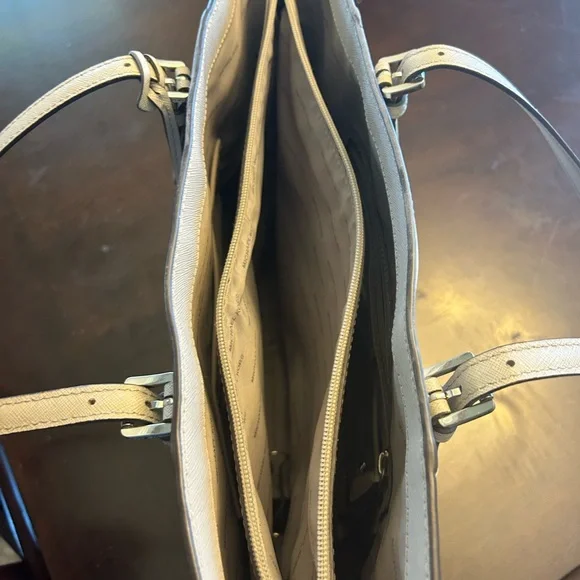 Michael Kors Gray Saffiano Leather Tote - Picture 7 of 9